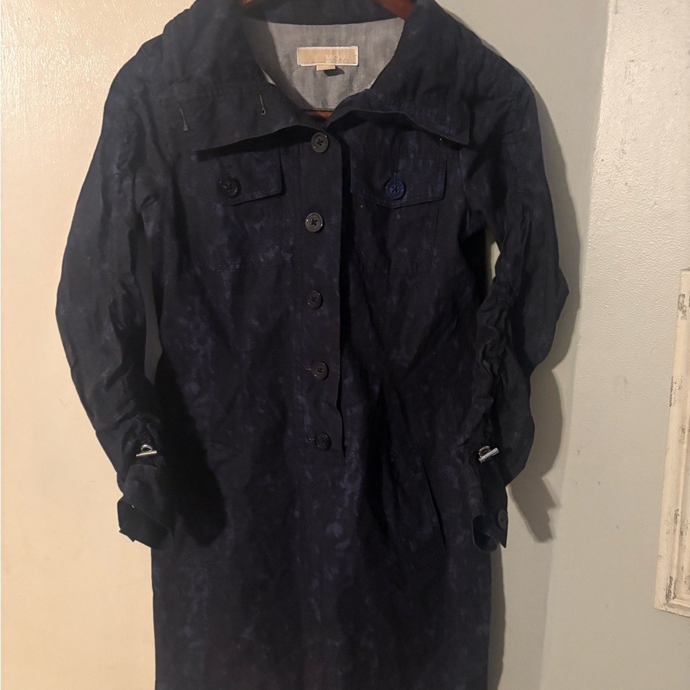 Michael Kors Dark Blue Long Sleeve Dress